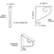 Ekena Millwork Edwards Wrought Iron Bracket, (Single center brace), Antiqued Brass 1 1/2"W x 10"D x 12"H BKTM01X10X12SEDABS - alternate 4